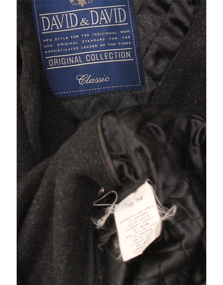 Soprabito vintage da uomo IT 54 2XL Lana grigia