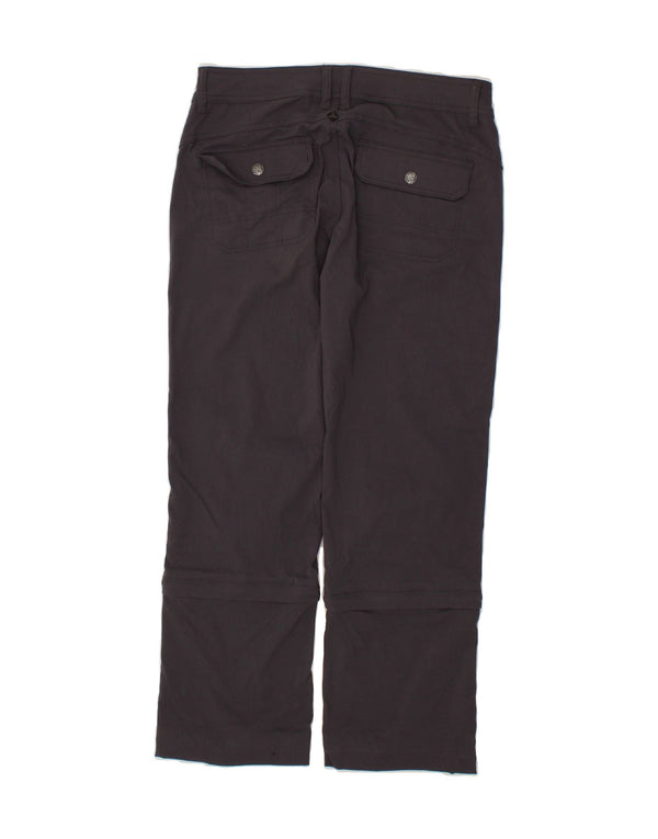 PRANA Womens Straight Casual Trousers US 8 Medium W30 L27 Grey Nylon