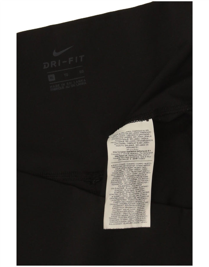 Leggings Nike Dri Fit Crop da donna UK 18 XL poliestere nero
