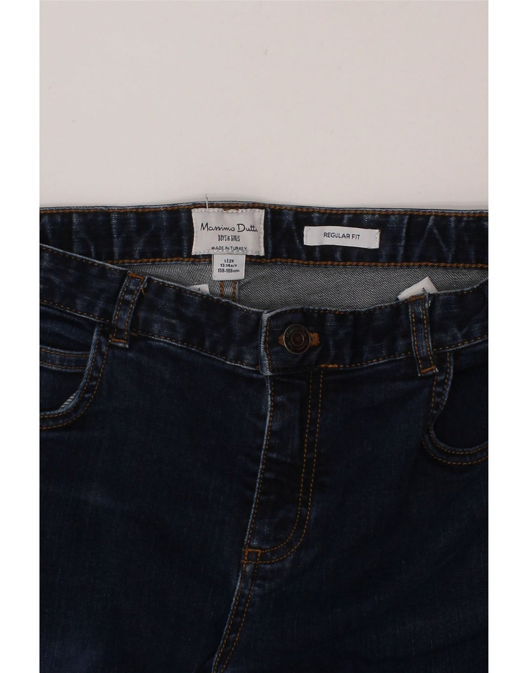 MASSIMO DUTTI Boys Regular Fit Straight Jeans 13-14 Years W28 L26 Blue Vintage Massimo Dutti and Second-Hand Massimo Dutti from Messina Hembry 
