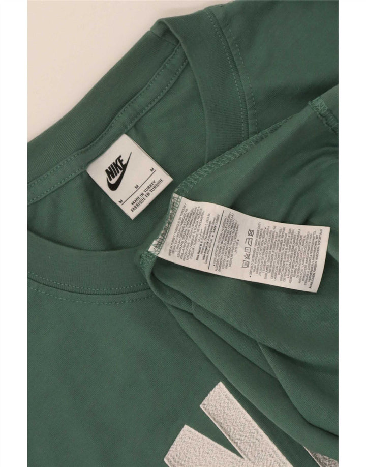 T-shirt grafica da uomo Nike Top in cotone color block verde medio