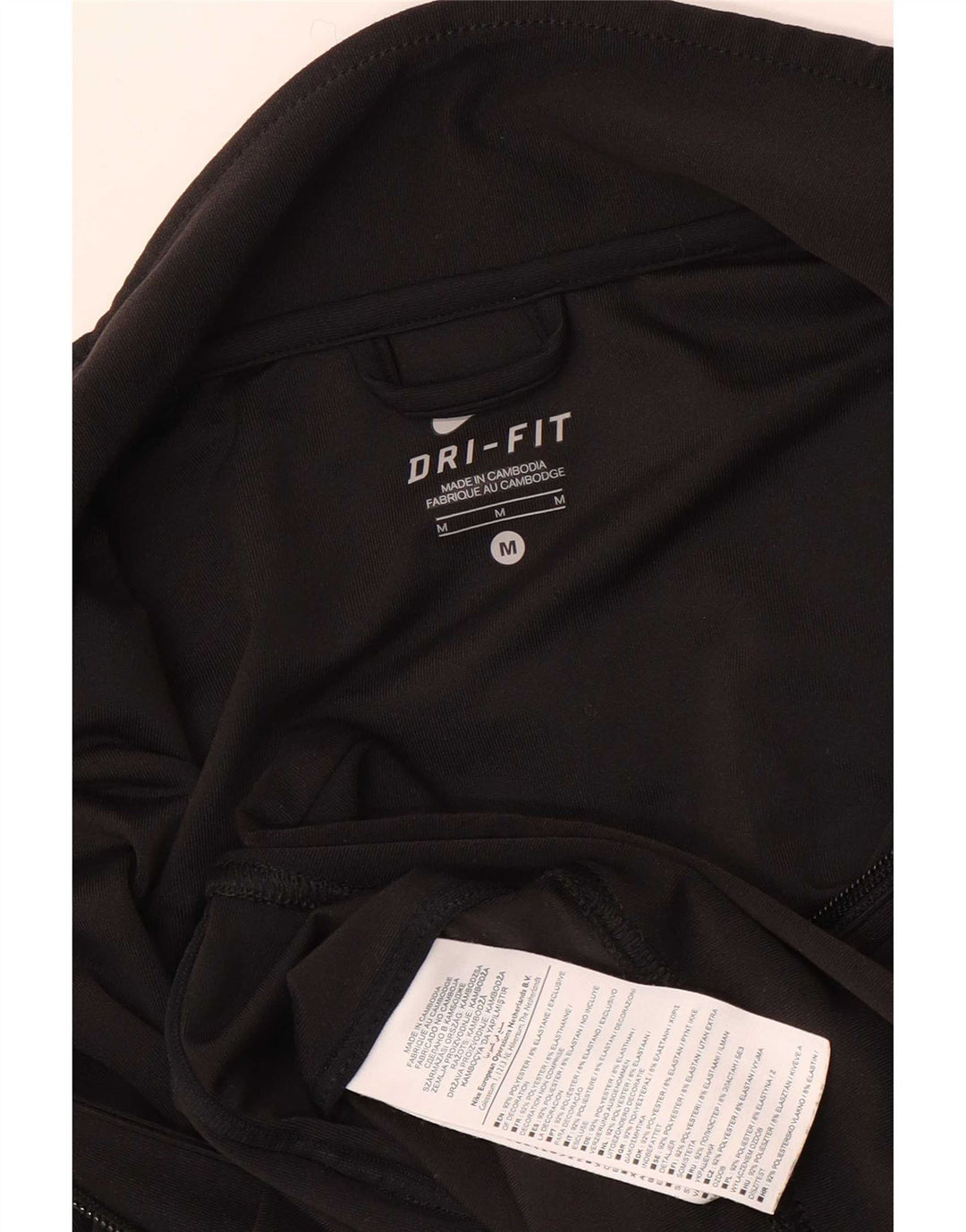 Giacca da ginnastica grafica da donna Nike UK 14 poliestere nero medio
