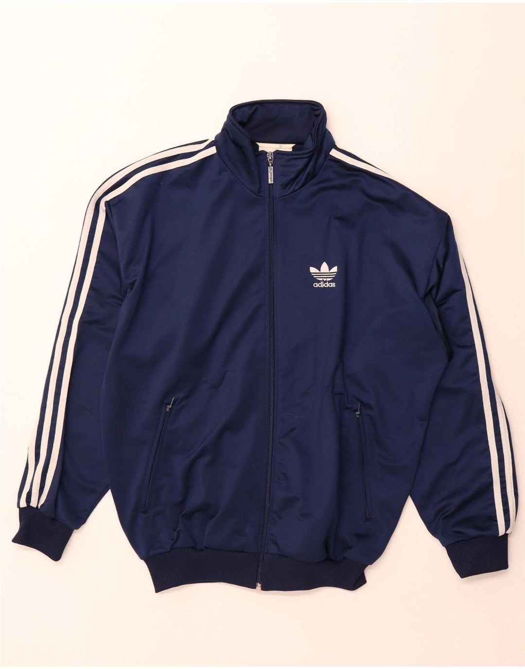 Giacca da tuta da uomo dalla vestibilità ampia Adidas UK 36/38 Small Blu Navy