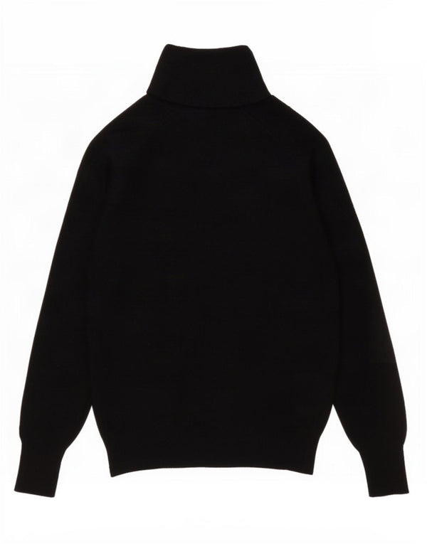 Maglione maglione a collo alto da donna Zara UK 10 piccolo in lana nera