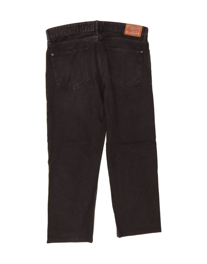 FAT FACE Mens Cropped Straight Jeans W34 L26 Black Cotton Vintage Fat Face and Second-Hand Fat Face from Messina Hembry 