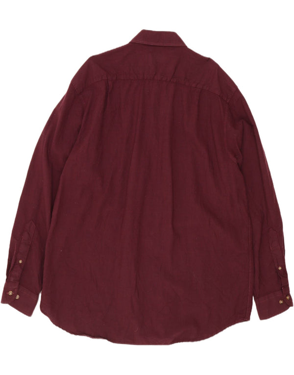 Pendleton Camicia lunga da uomo in flanella 2XL Lana bordeaux