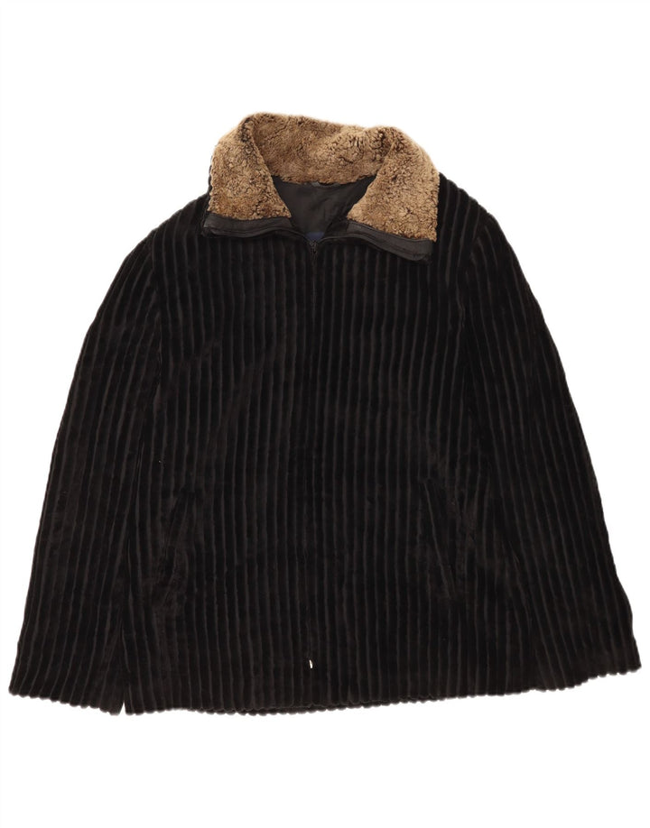 Giacca da donna in velluto a coste Mabrun IT 44 Medium Black Colourblock