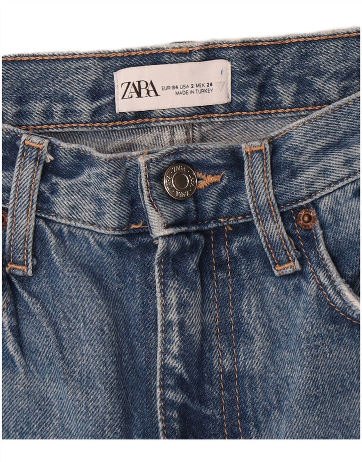 Jeans Bootcut da donna Zara EU 34 2XS W24 L30 Blu