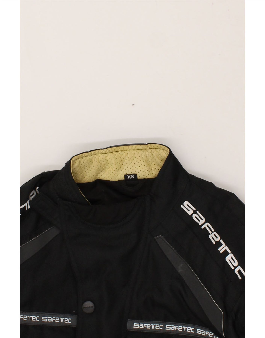 ROLEFF Mens Graphic Racer Jacket UK 34 XS Black Polyester Vintage ROLEFF and Second-Hand ROLEFF from Messina Hembry 