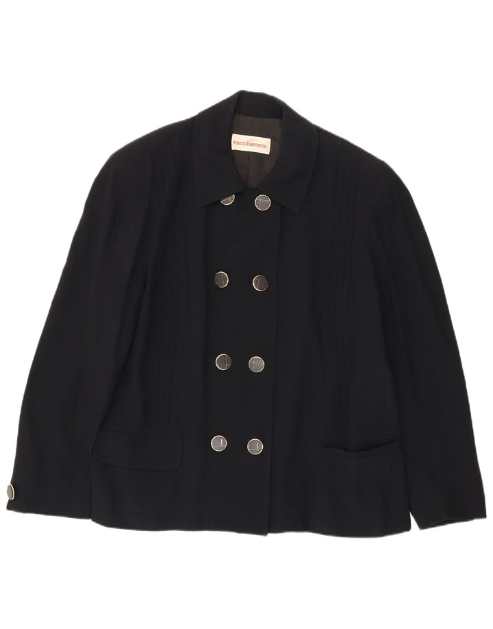 Giacca blazer doppiopetto da donna Roccobarocco UK 18 XL Blu navy