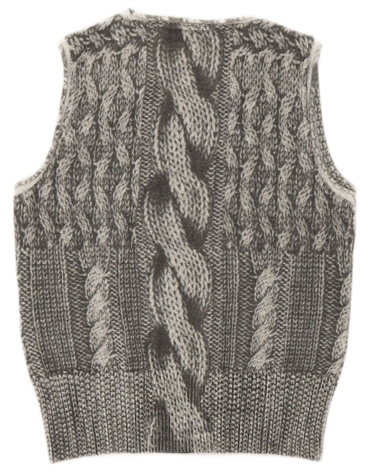 Canotta da donna Trussardi Jeans UK 12 Lana grigio medio
