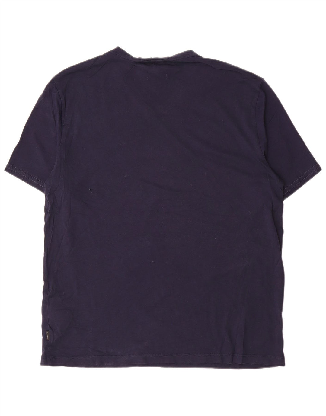 CALVIN KLEIN T-shirt da uomo Top Large in cotone blu navy