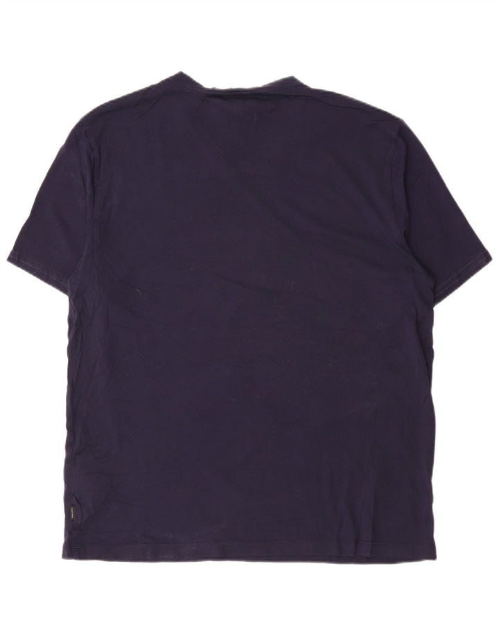 CALVIN KLEIN T-shirt da uomo Top Large in cotone blu navy