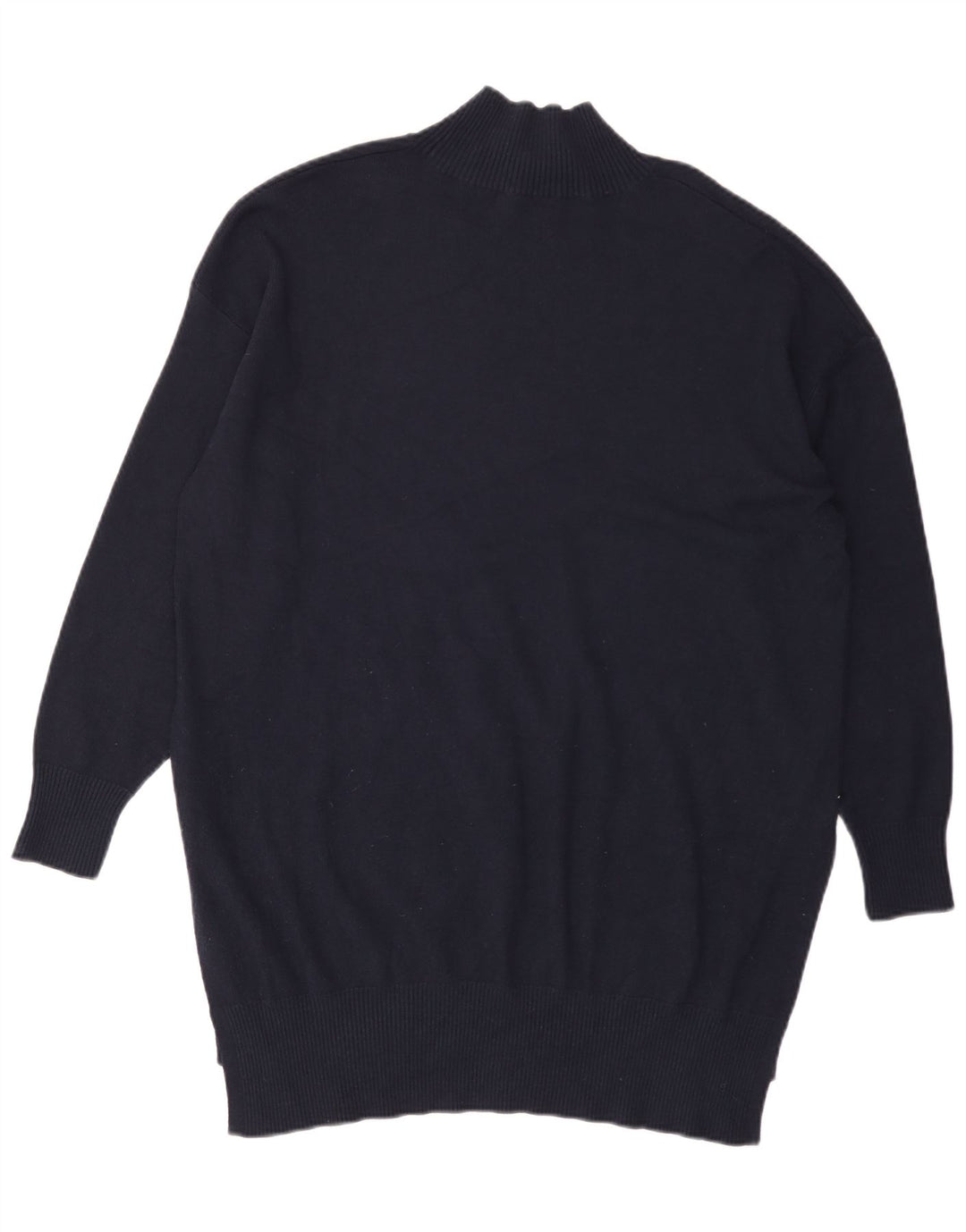 Maglione maglione a collo alto da donna Marks & Spencer UK 16 grande blu navy