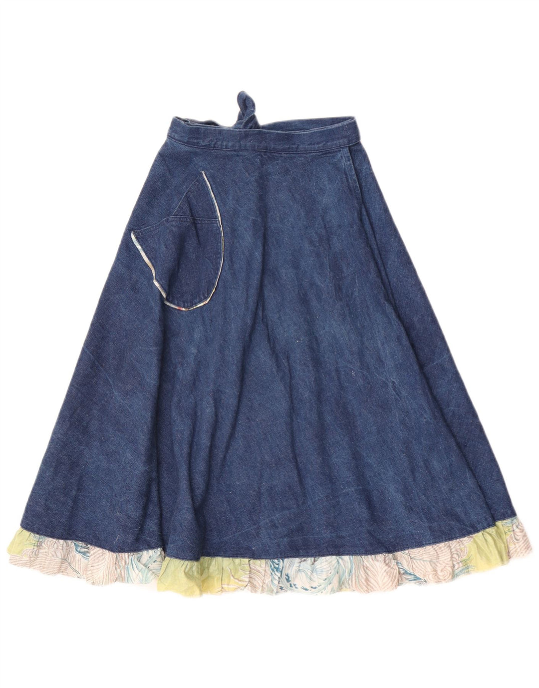 Gonna in denim avvolgente da donna Fiorucci W22 2XS Blu Colourblock