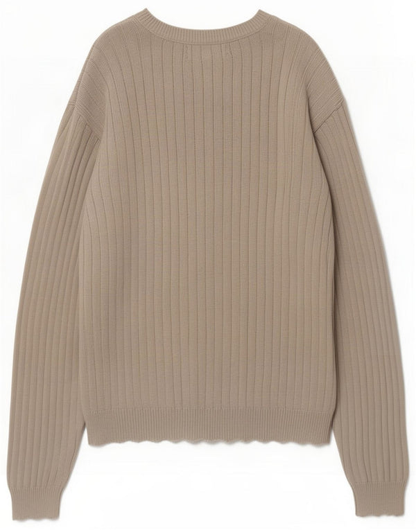 Chaps Ralph Lauren Maglione con scollo a barca da uomo di grandi dimensioni in cotone beige
