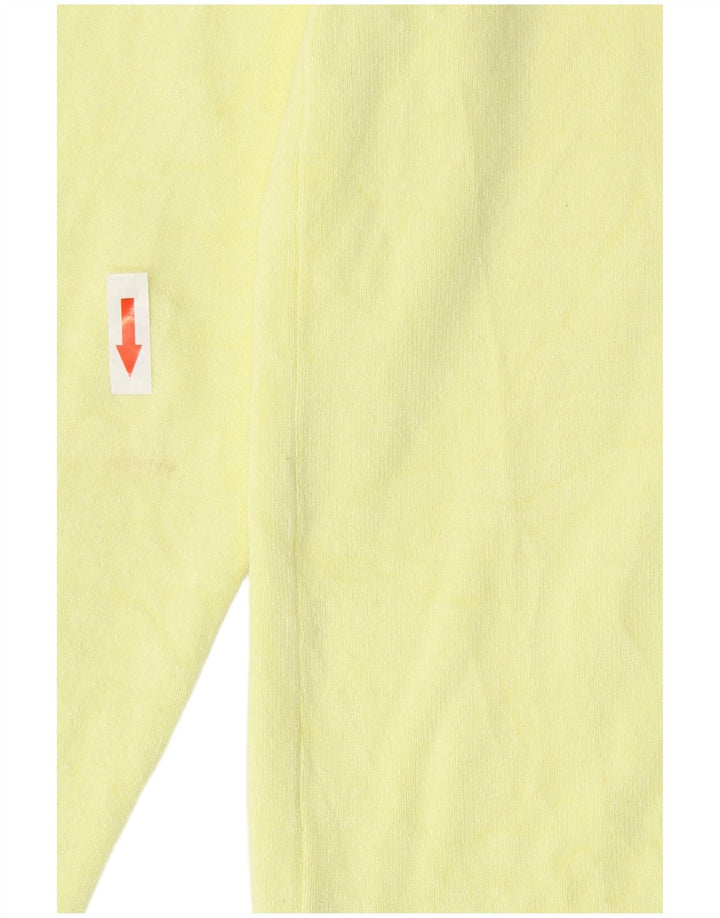Maglione cardigan da donna Zara UK 10 piccolo in viscosa gialla