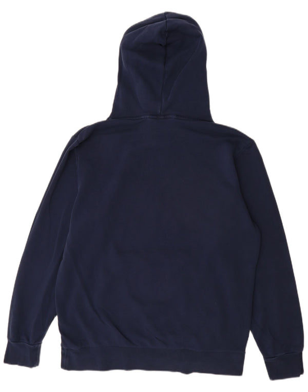 Felpa con cappuccio grafica da uomo Adidas Large blu navy