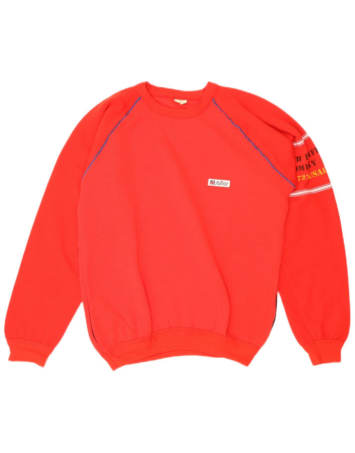 Felpa grafica da uomo Samar Maglione grande acrilico rosso
