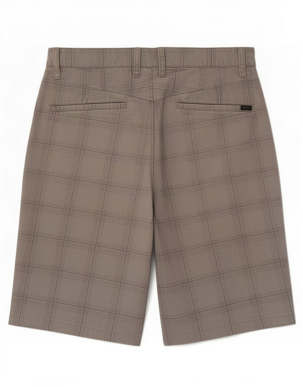 Pantaloncini chino da uomo Volcom medi W32 a quadri grigi