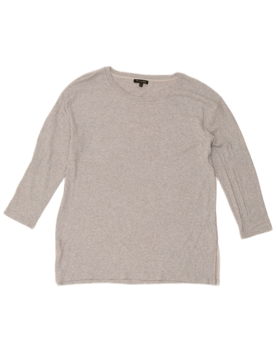 Maglia da donna Massimo Dutti manica 3/4 UK 16 grande grigio
