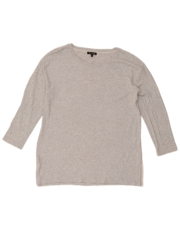 Maglia da donna Massimo Dutti manica 3/4 UK 16 grande grigio