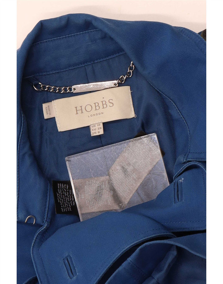 Trench da donna Hobbs UK 10 piccolo cotone blu