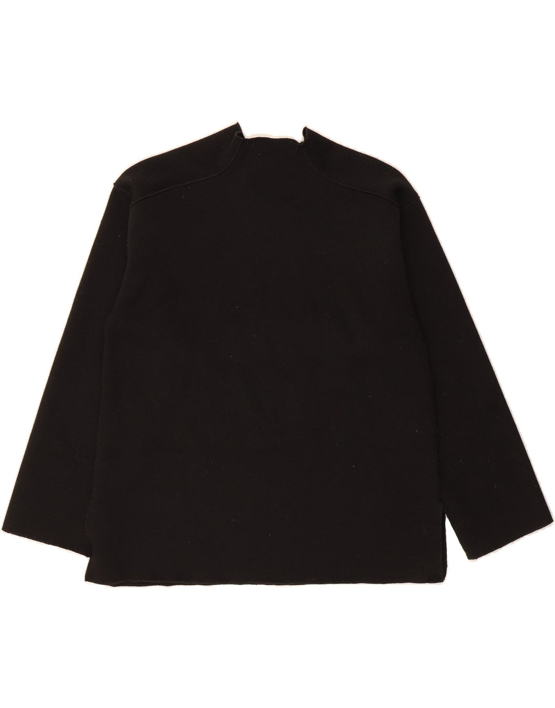 ZARA Womens Zip Neck Jumper Sweater UK 16 Large Black Polyester Vintage Zara and Second-Hand Zara from Messina Hembry 