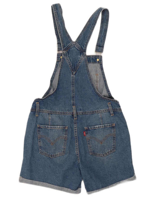 Salopette Jeans Bambina Levi's 13-14 Anni W28 Blu Cotone