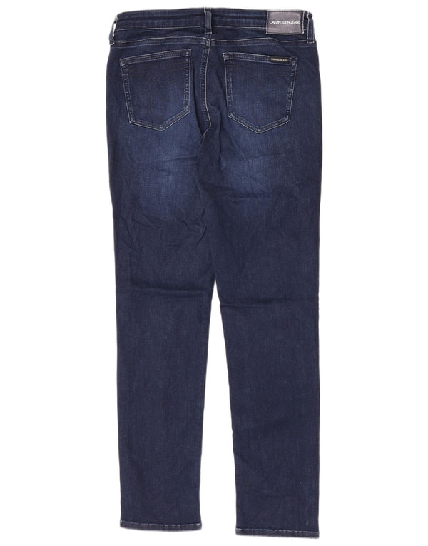 Jeans slim da donna Calvin Klein W31 L30 cotone blu