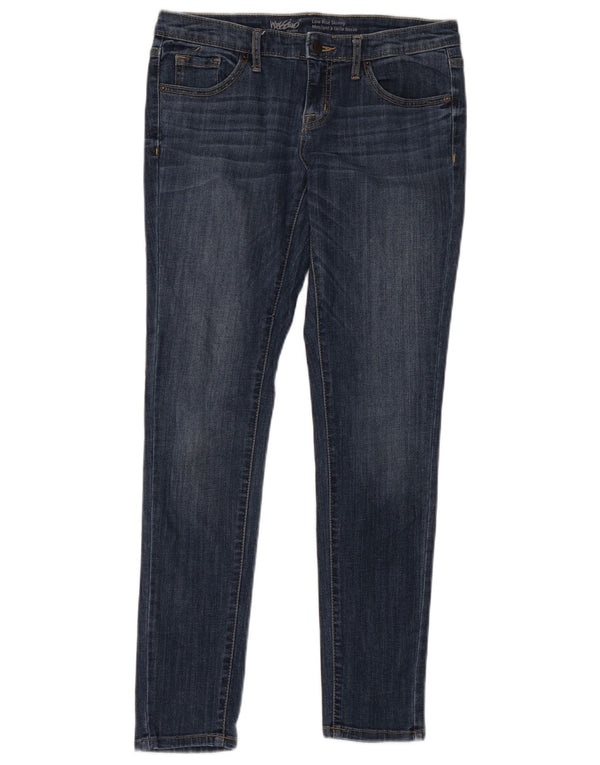 MOSSIMO Jeans skinny a vita bassa da donna US 6 Small W28 L32 Cotone blu