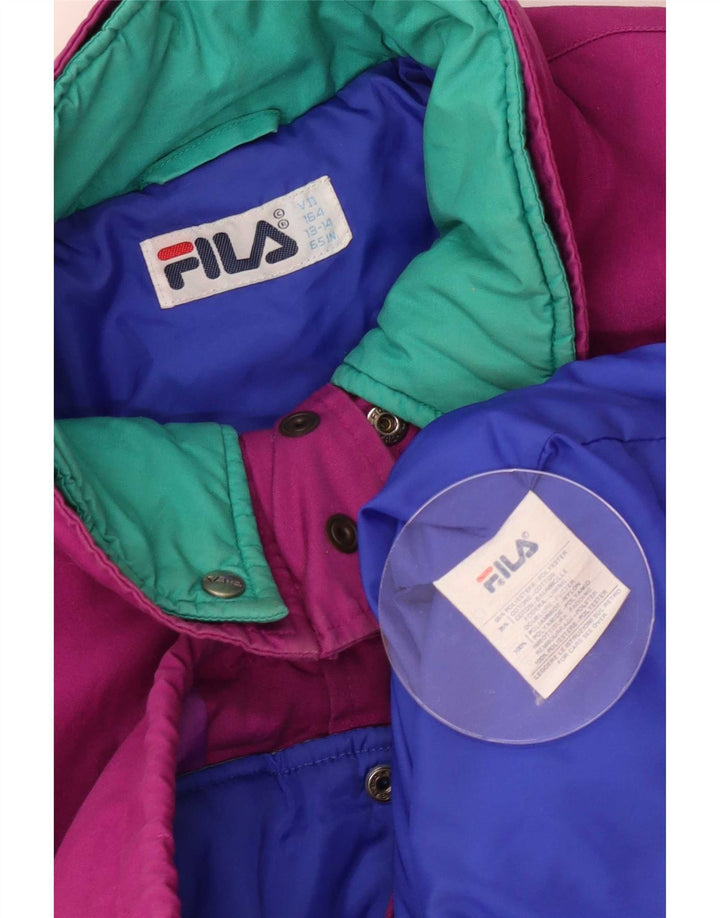 Giacca da sci imbottita per ragazze Fila 13-14 anni in poliestere viola