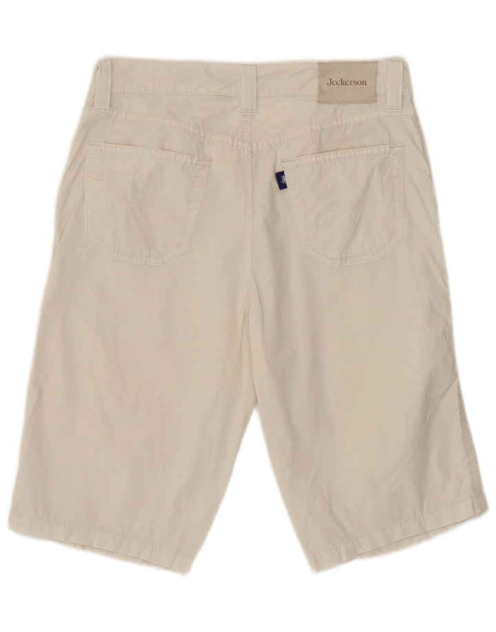 Pantaloncini casual da donna Jeckerson W30 cotone bianco medio