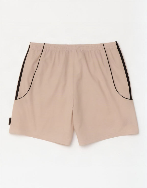 Pantaloncini sportivi Adidas Climalite da uomo grandi in poliestere bianco