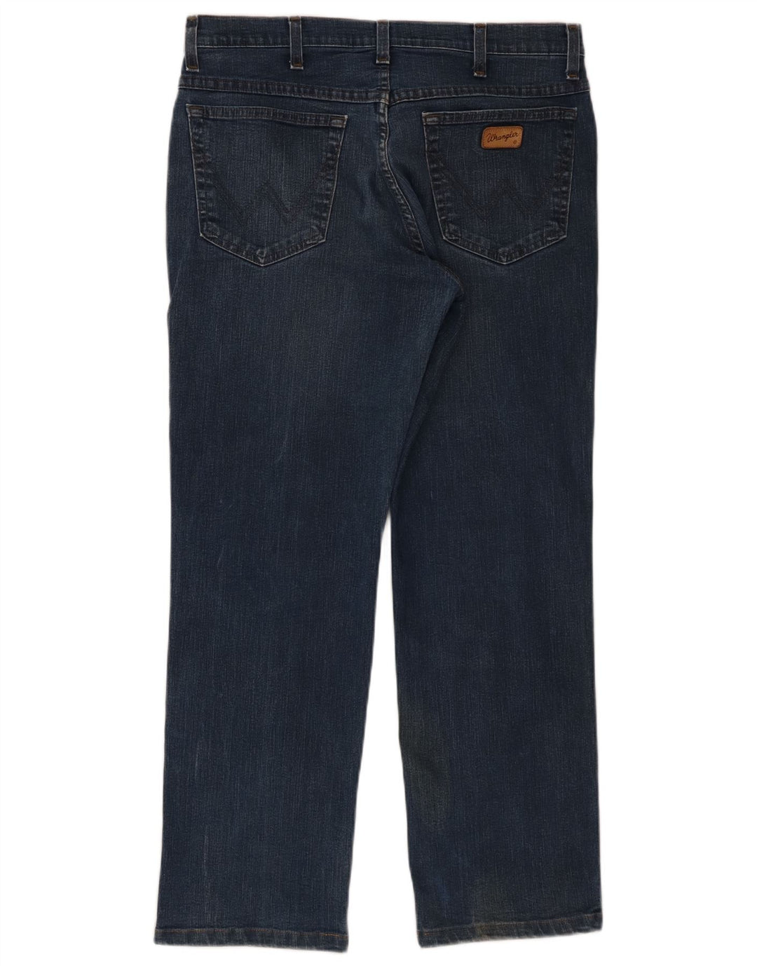Jeans dritti elasticizzati Texas Wrangler da uomo W34 L30 cotone blu