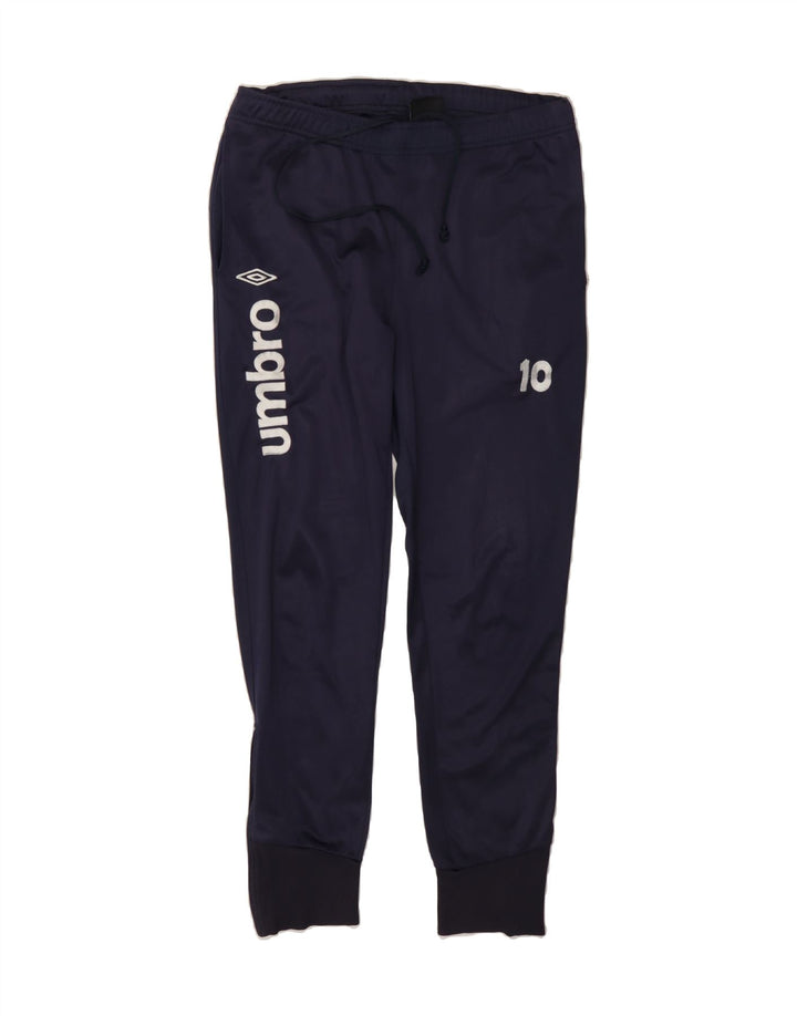 UMBRO Mens Graphic Tracksuit Trousers Joggers Medium  Navy Blue Polyester Vintage Umbro and Second-Hand Umbro from Messina Hembry 