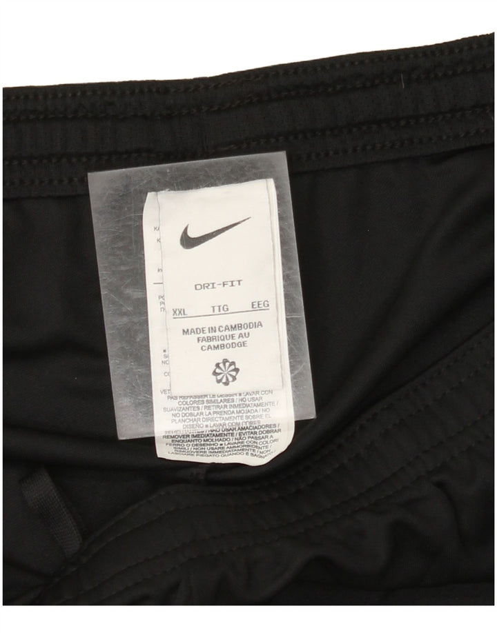 Pantaloncini sportivi NIKE Dri Fit da uomo 2XL poliestere nero