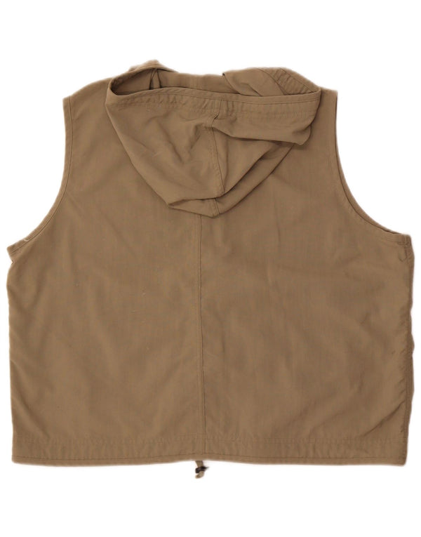 Gilet utility oversize con cappuccio da donna Columbia UK 18 XL nylon kaki