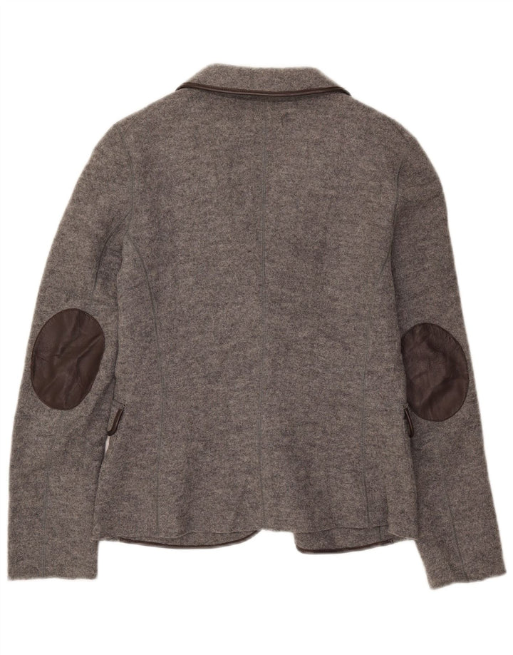 Giacca blazer da donna a 2 bottoni Massimo Dutti EU 42 Large Grey Wool