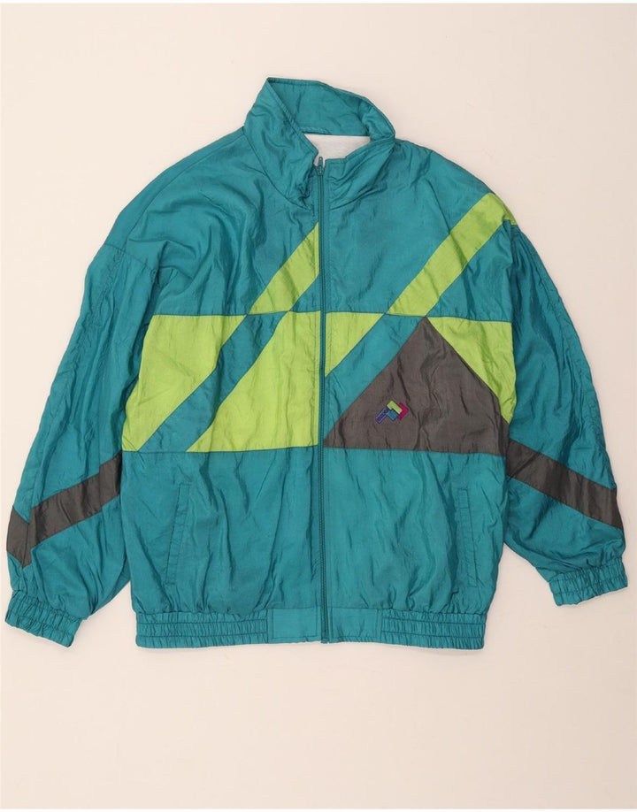 Tuta intera da uomo Brugi Large turchese color block in poliammide