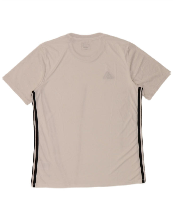 T-shirt Adidas Aeroready da uomo, grande, in poliestere bianco