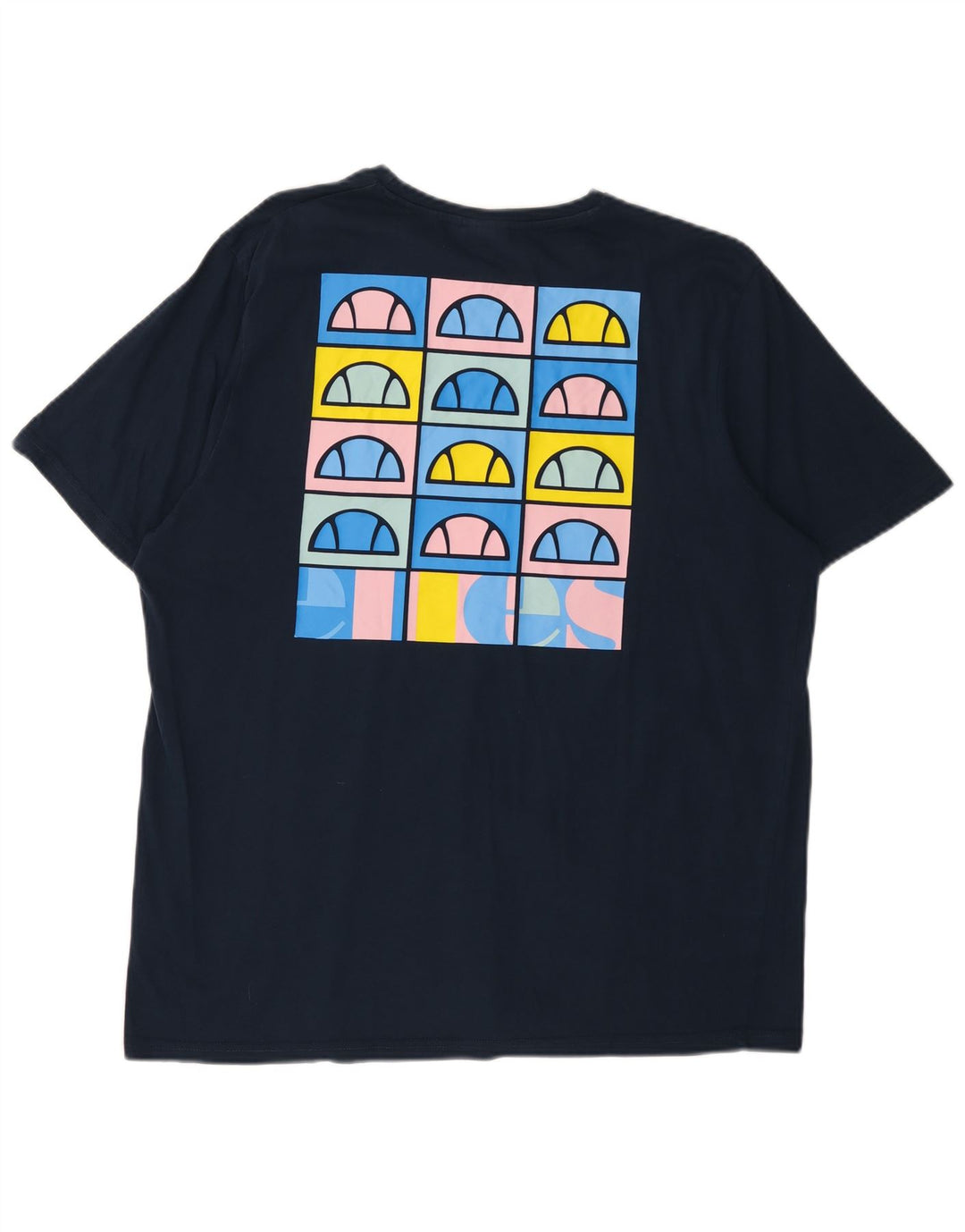 T-shirt grafica da uomo ELLESSE Top 2XL cotone blu navy