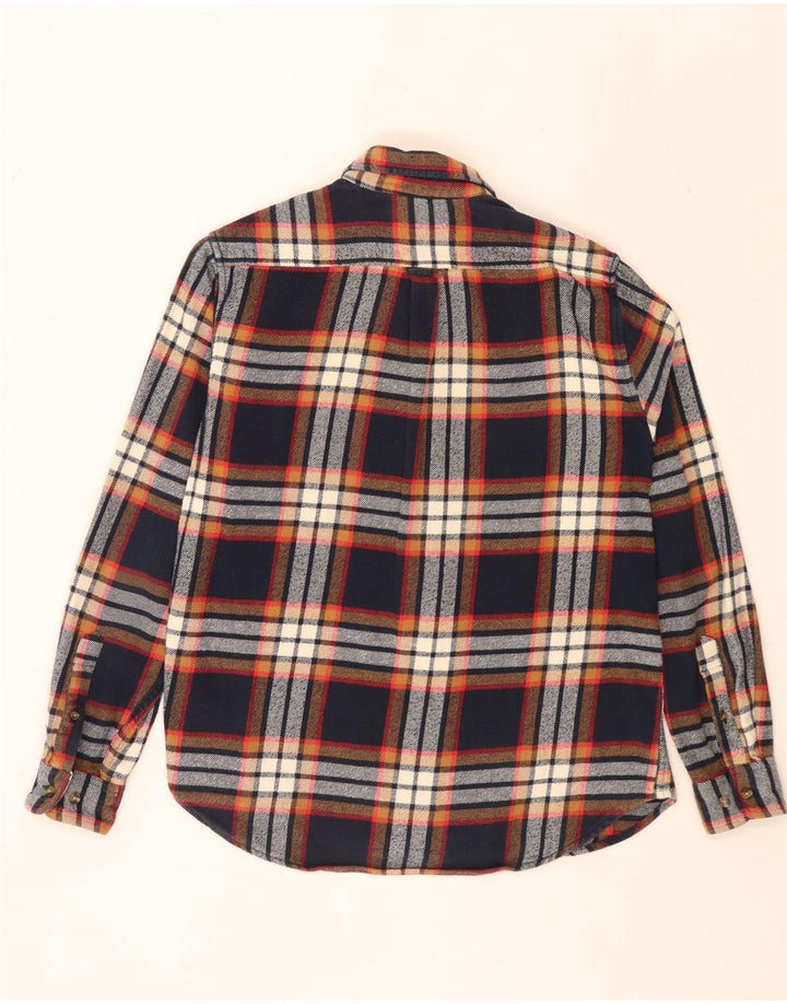 Timberland Camicia da uomo in flanella vestibilità regolare in cotone a quadri multicolore medio