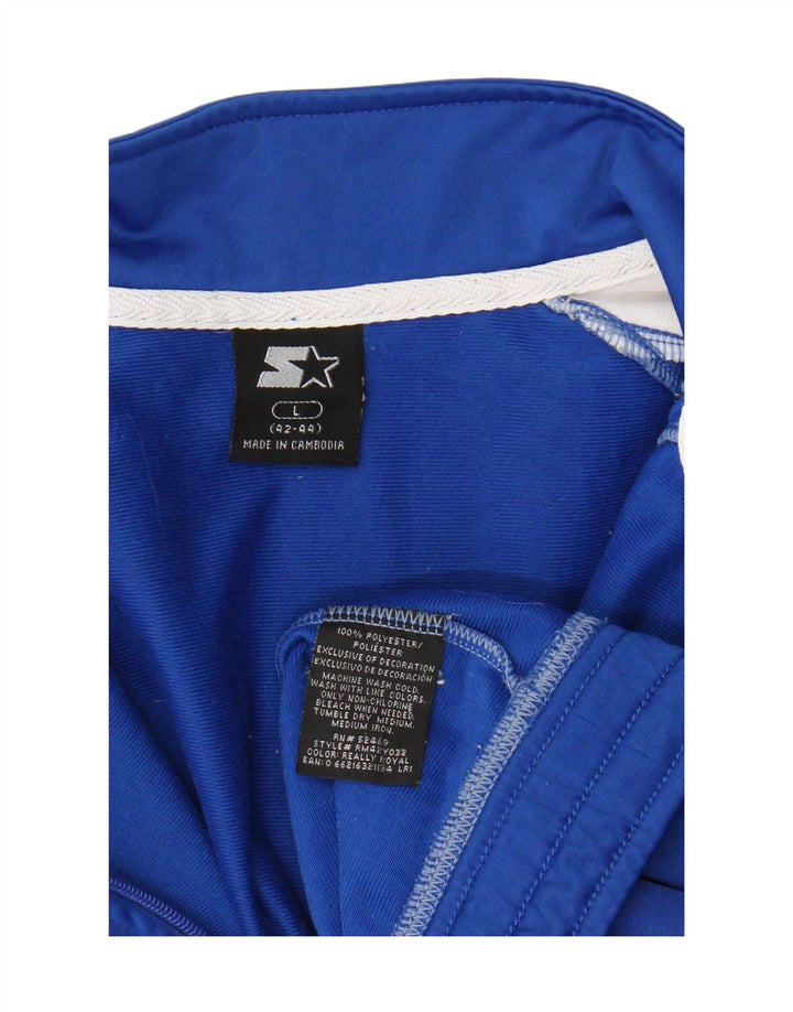 STARTER Mens Tracksuit Top Jacket UK 42/44 Large Blue Colourblock Vintage Starter and Second-Hand Starter from Messina Hembry 
