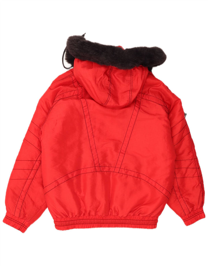C&A Giacca imbottita oversize con cappuccio da donna EU 36 Small Rosso Poliammide