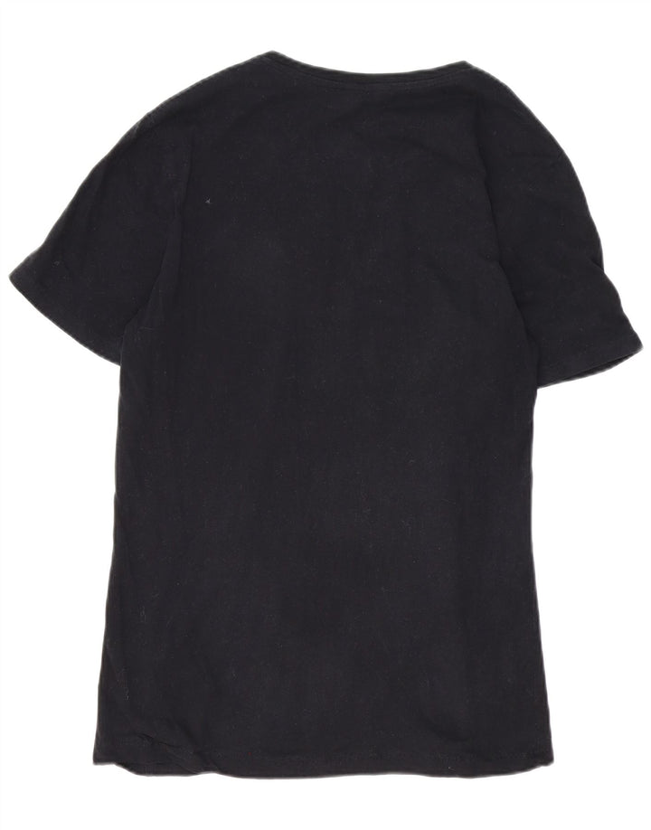 Jack & Jones T-shirt grafica da uomo grande in cotone nero