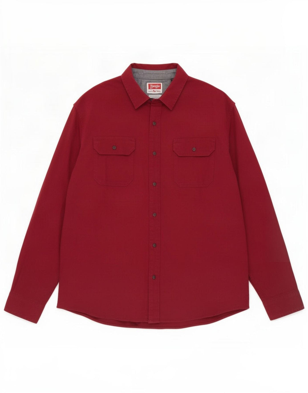 Camicia Wrangler Flex da uomo 2XL in cotone bordeaux
