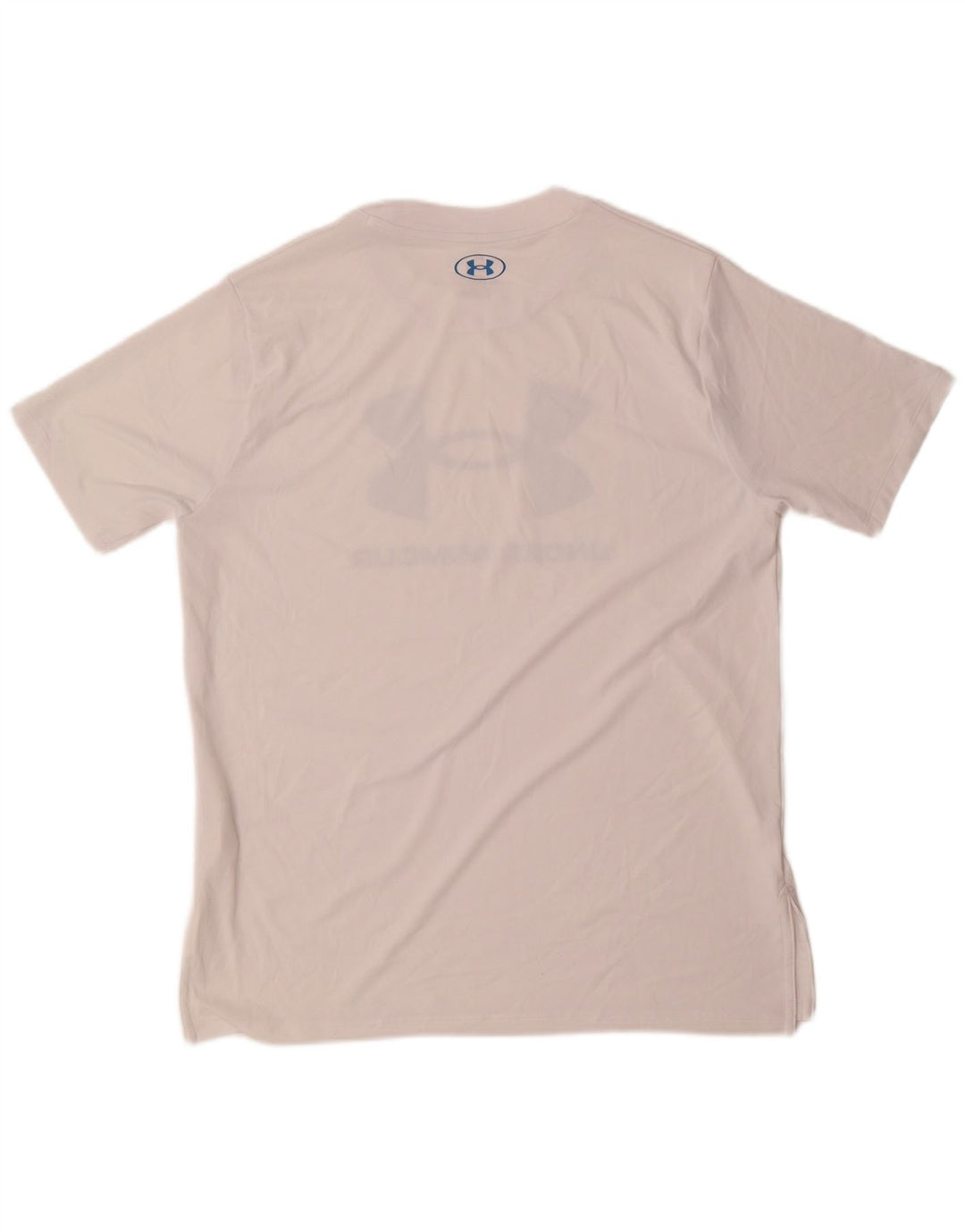 T-shirt grafica da uomo Under Armour Top in poliestere bianco medio