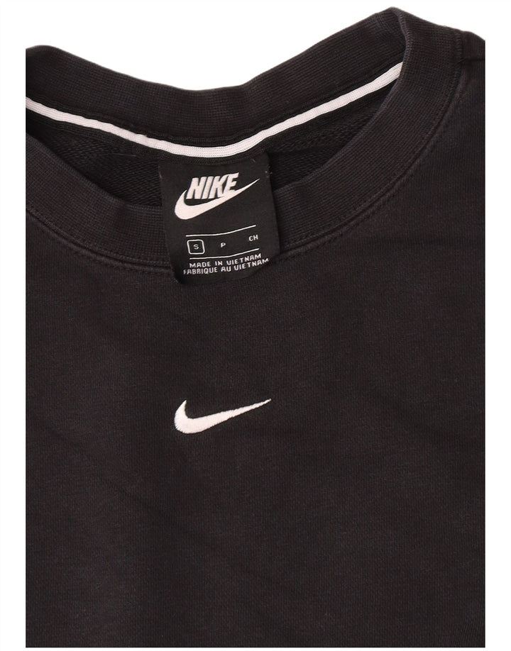 Felpa oversize con grafica Nike da donna UK 10 piccola nera