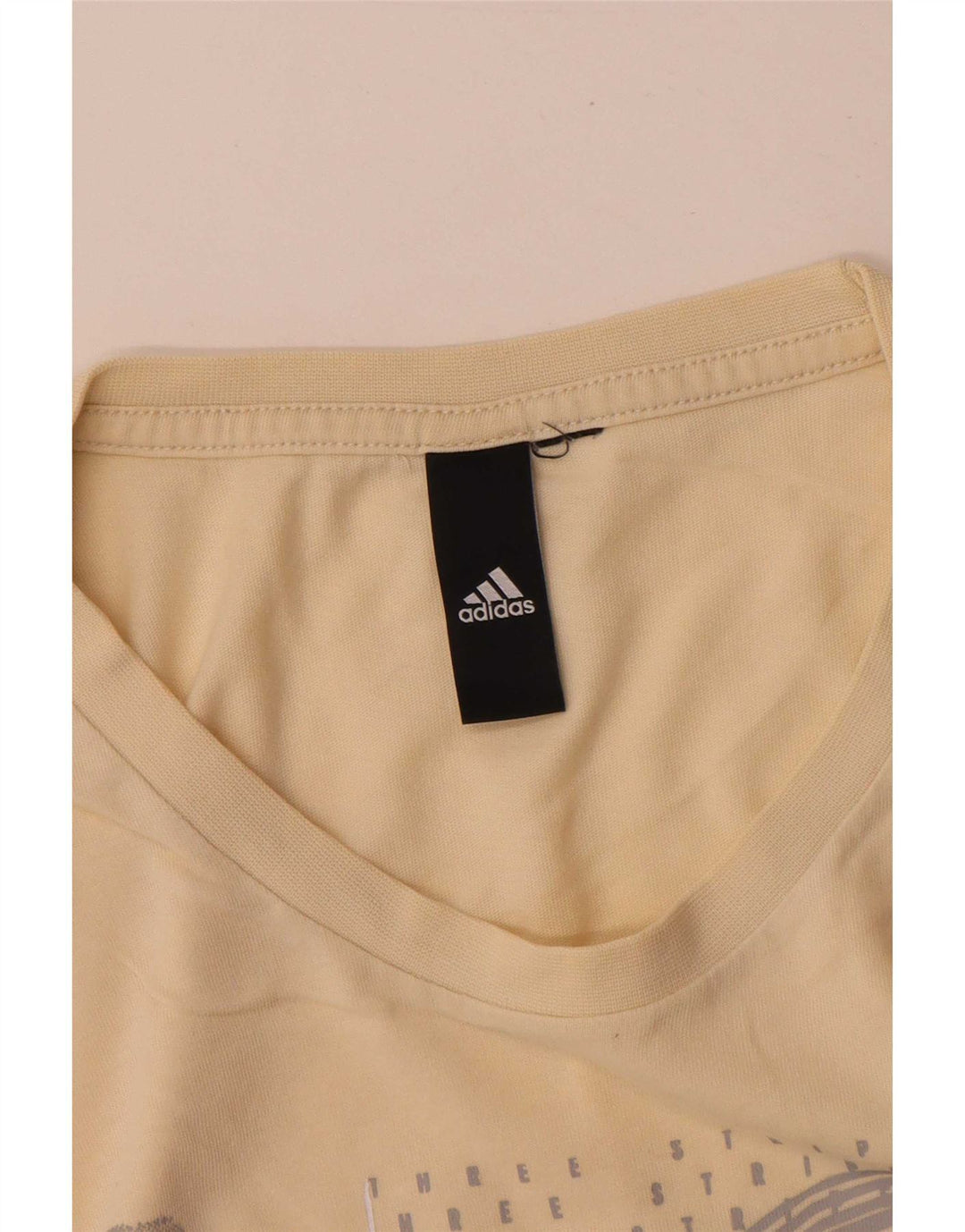 Maglietta grafica da uomo Adidas Top gialla media